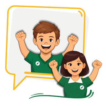 Image de deux bonhomme avec le logo Rocket sur le t-shirt